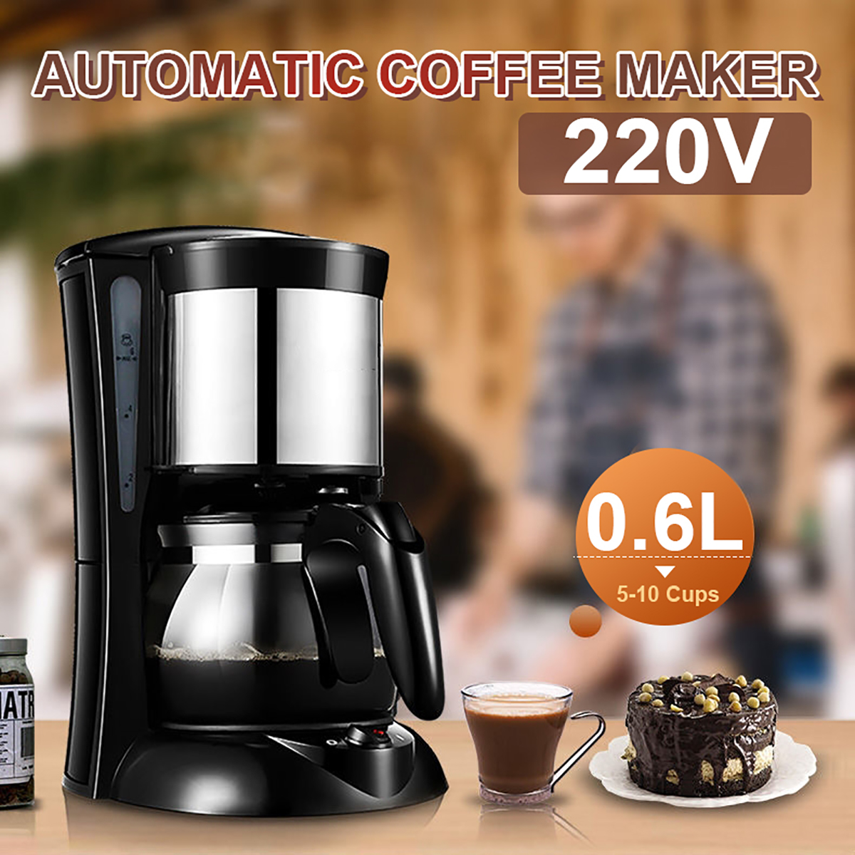 Mini American Coffee Drip Coffee Machine Portable Coffee Maker Home Espresso Coffee Grinder 11