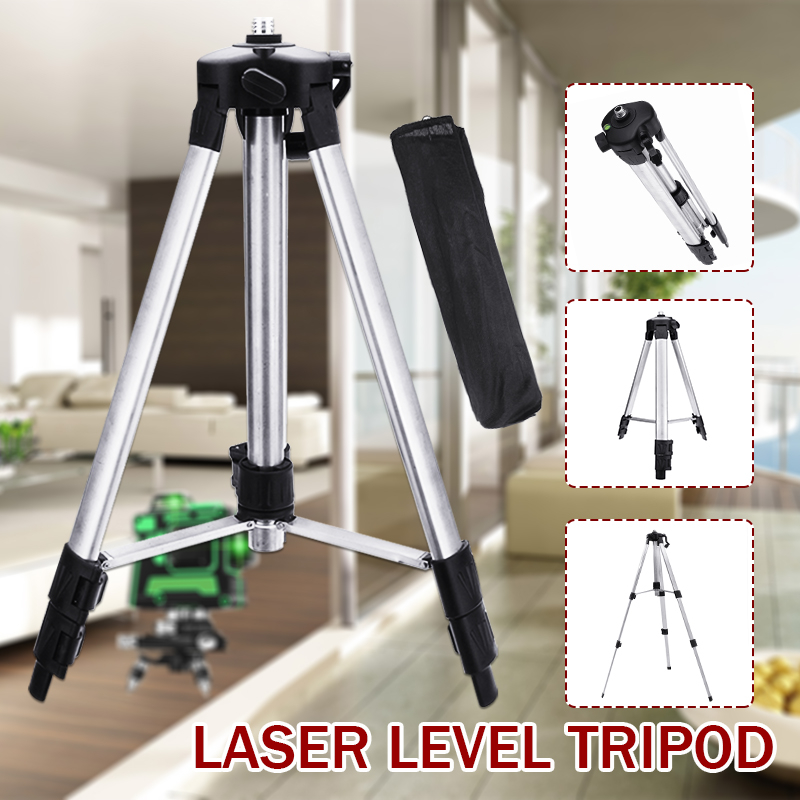 BW#A 5/8 in Level Tripod Adjustable Height Thicken Aluminum Bracket Stand 