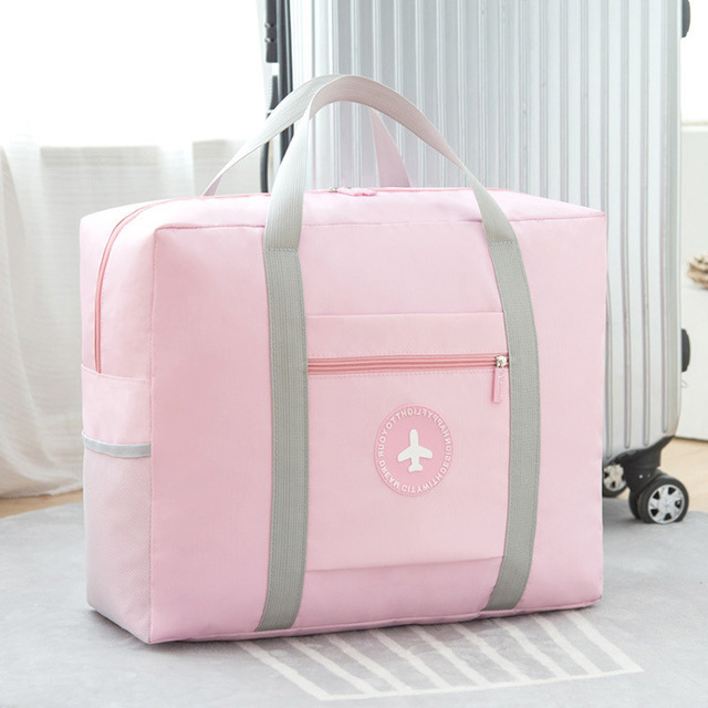 

Portable Travel Storage Bag Travel Bag Large Capacity Solid Color Small Fresh Round Standard Trolley Bag