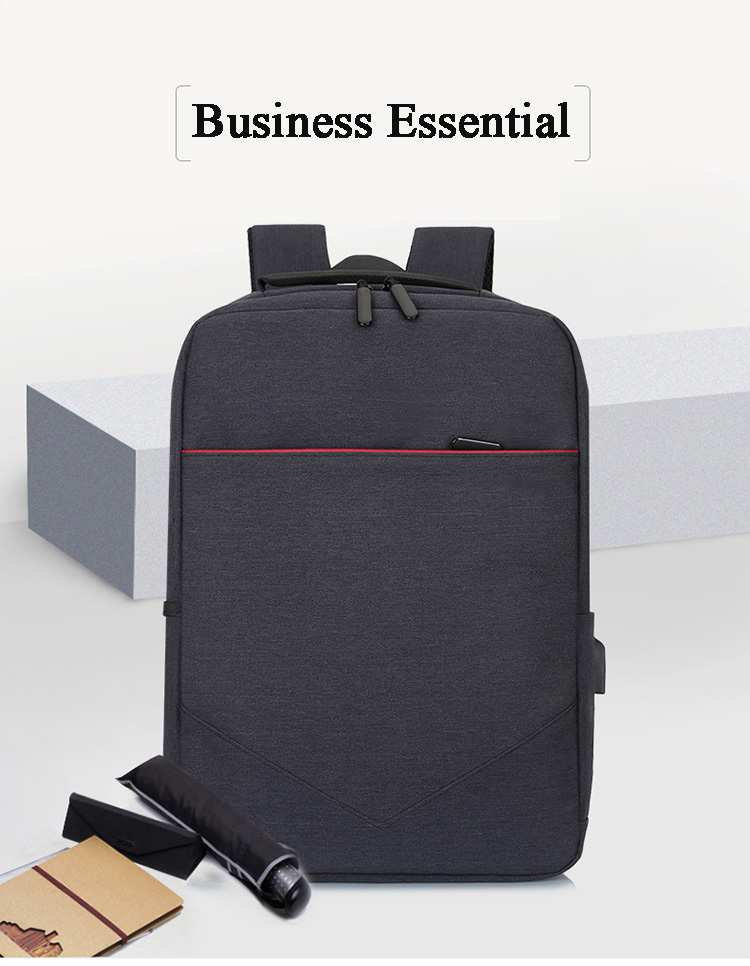 FLAMEHORSE Laptop Multifunctional Pure Color Business Casual Backpack USB Charging Trolley Bag 8