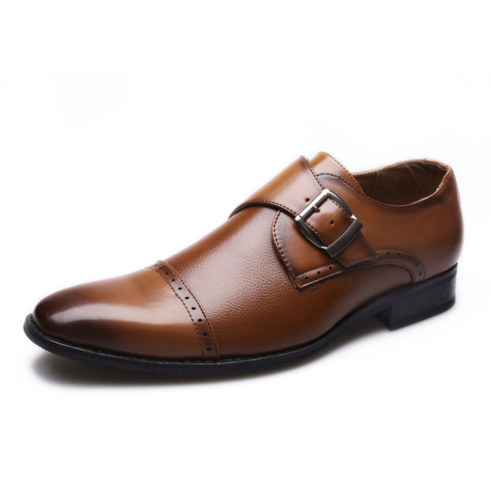 

Comfy Buckle Business Casual Soft Leather Office Oxfords