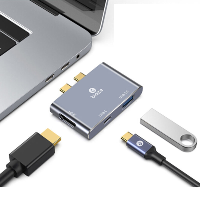 

Biaze TH1 Type-C Коммутатор USB3.0 в HD Конвертер 4K Видеоадаптер для MacBook Pro
