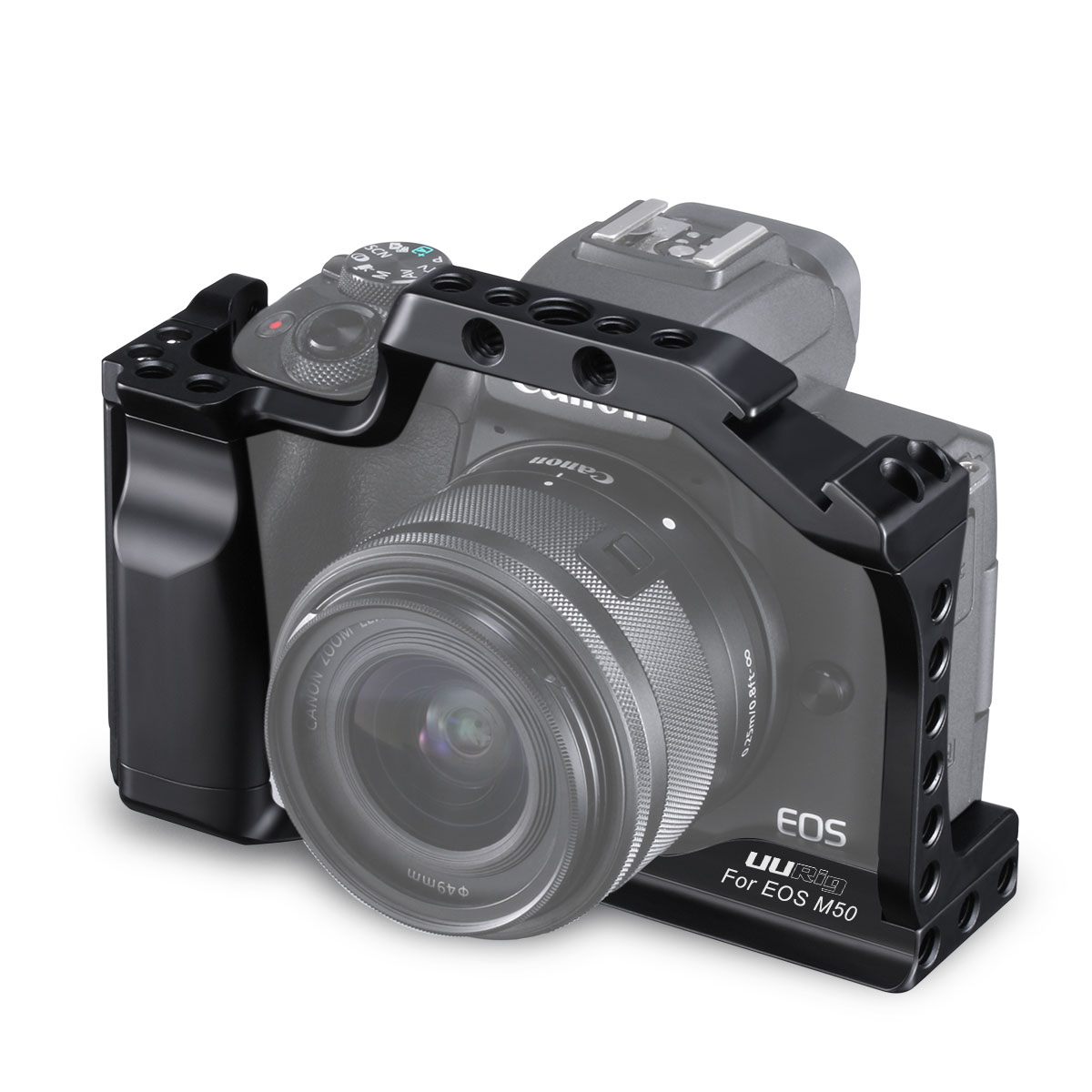 

Корпус UURig C-M50, рама Чехол, с креплением на холодную башмак, быстросъемный стабилизатор сепаратора для Canon EOS M50 M5 DSLR камера