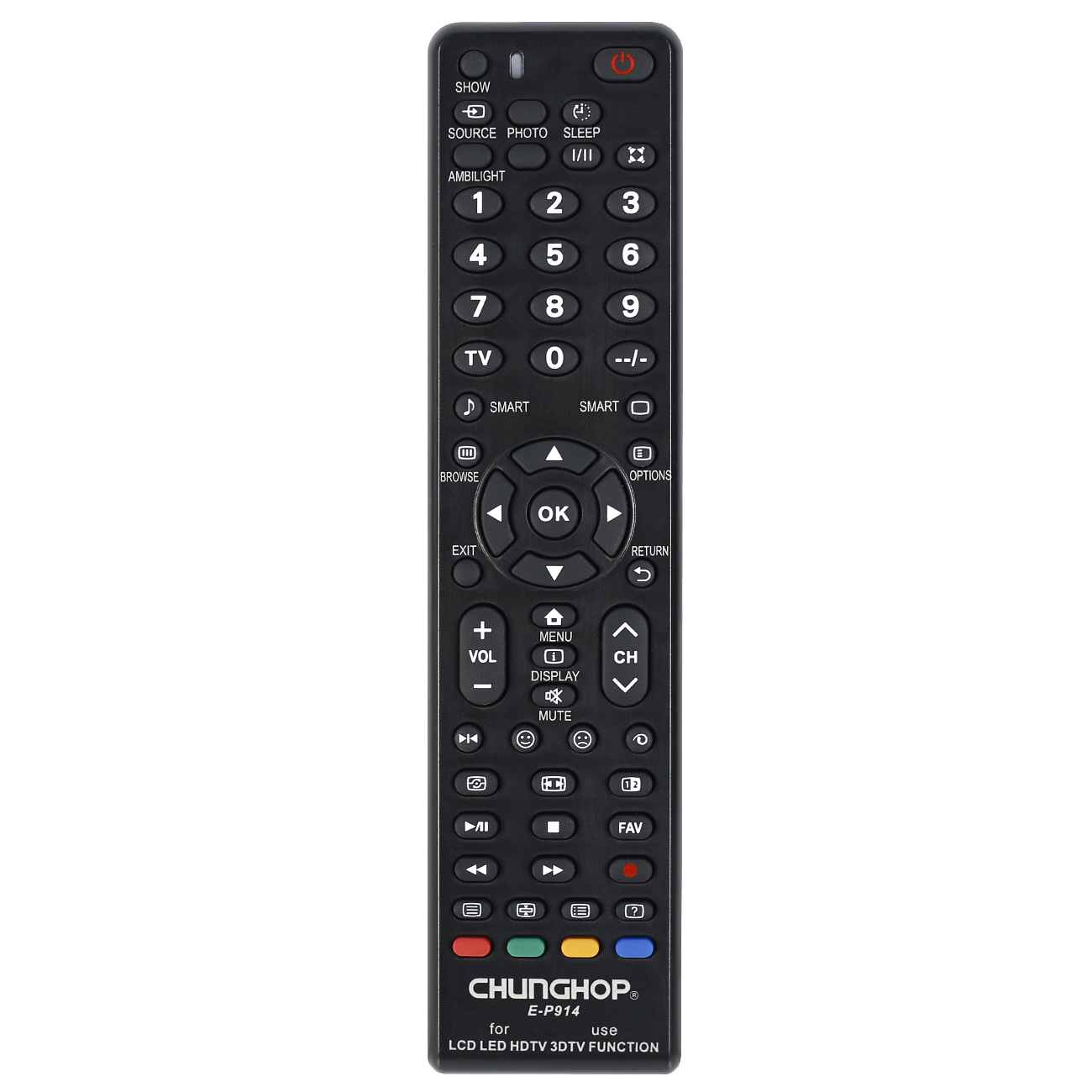 

Chunghop Universal TV Remote Control E-P914 for Philips LCD LED HDTV 3DTV Super compatibility