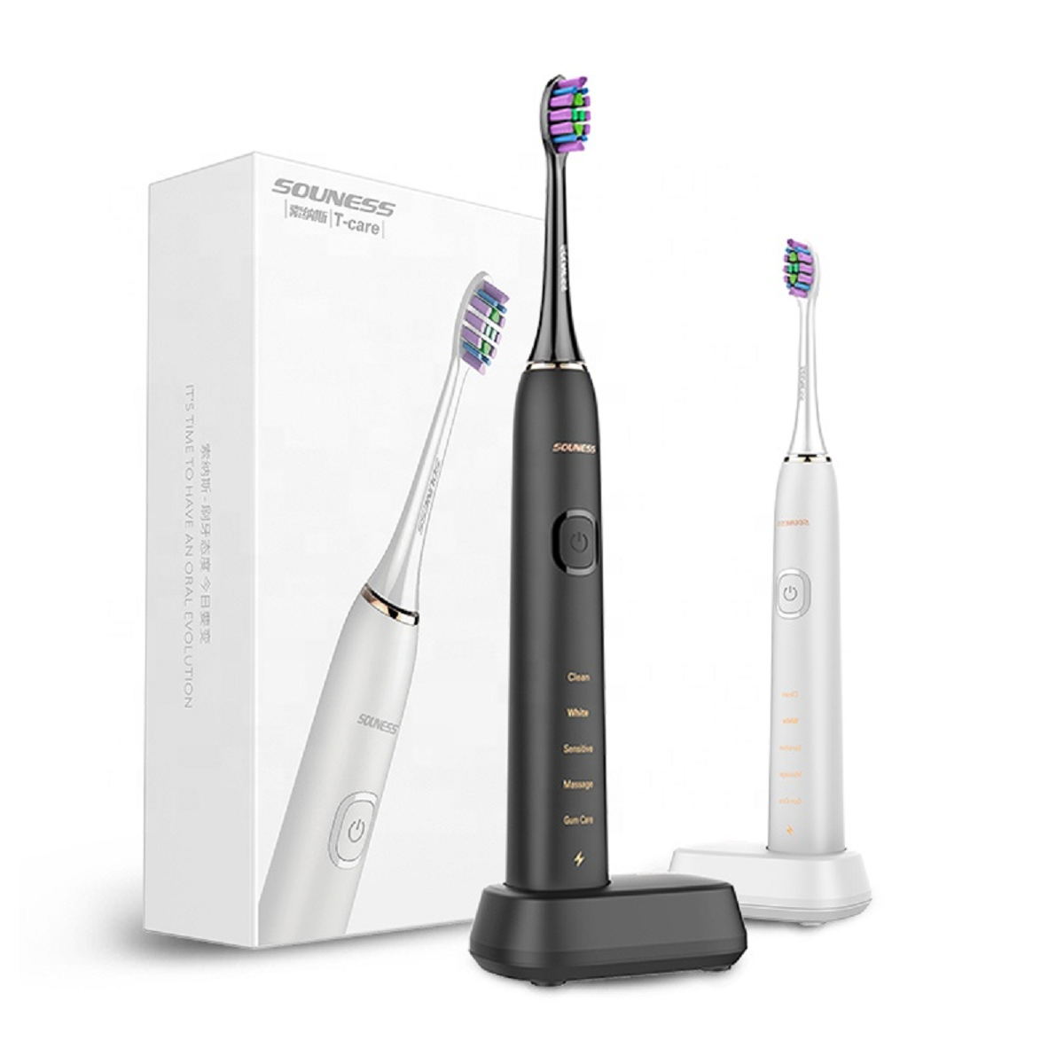 

SOUNESS SN903 Electric Toothbrush 39840Vpm/min 5 Modes USB Rechargeable Timing Vibration Cleaning Teeth Brush