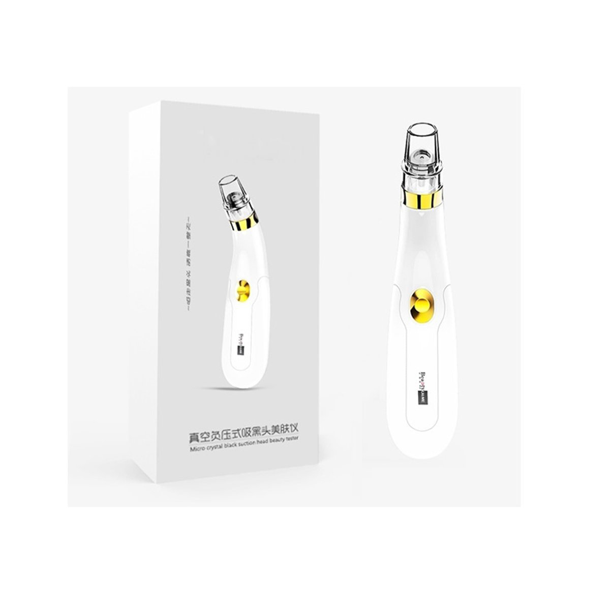 

Электрический Угри Съемник для всасывания 2 Gears Vacuum Акне Очиститель пор USB Зарядка для лица Уход за кожей носа с 3 головками