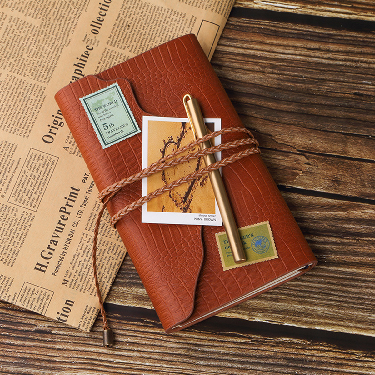 

Sketchbook Stationery Agenda Vintage Diary A6 Notebook Writing Pockets Book Leaf Leather Cover Loose Blank Travel Journa