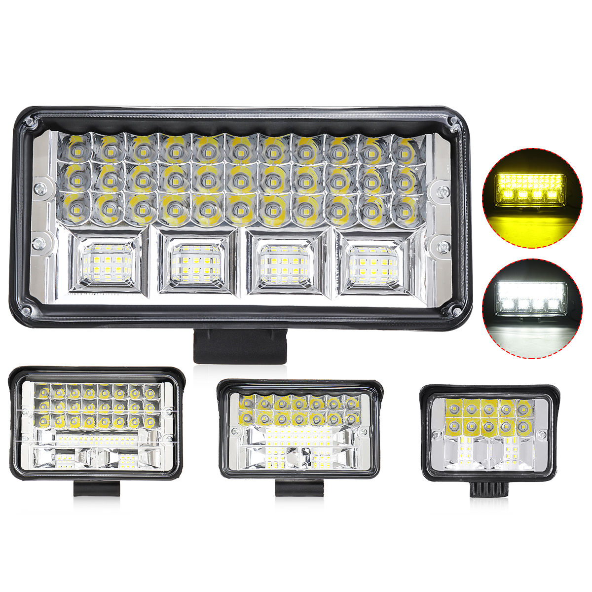 

12V 24V 3Inch/4Inch/5Inch/7inch LED Work Light Spot Flood Driving Lamp Yellow White Waterproof For Offroad SUV ATV UTV