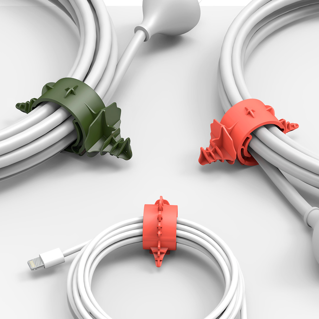 

Bcase 4pcs Multi-function Dinosaur Adjustable USB Cable Earphone Wire Bobbin Winder Cable Organizer