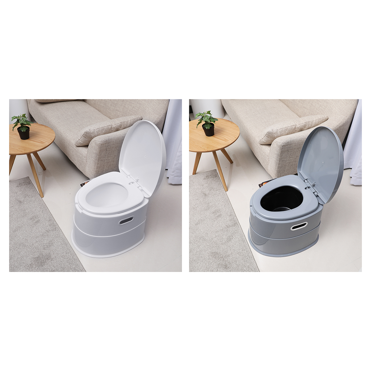 Portable Toilet Bowl Extra Strong Durable Support Adult Senior 4