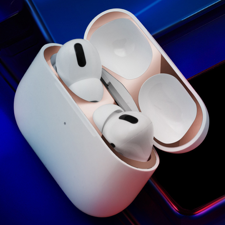 

Bakeey Apple Airpods Pro Ультра тонкий пылезащитный Наушник Хранение Чехол Металлический Proзащитная пленка Стикер Dust