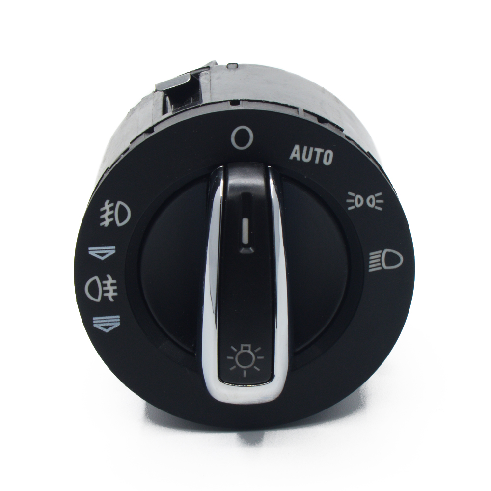 

8 PINS Chrome Headlight Fog Light Control Switch 4F1941531E 4FD941531A For Audi A3 S3 A6 C6 4F S6 RS6 Q7