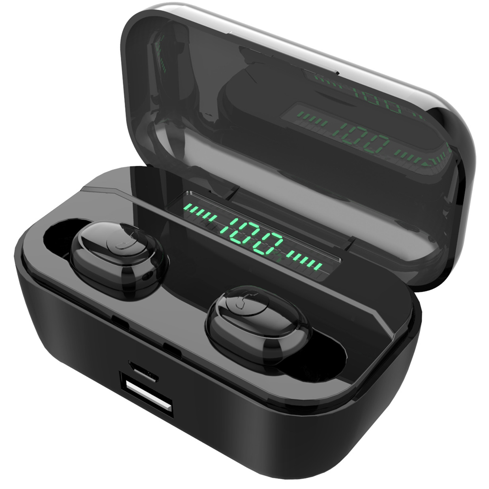 

TWS bluetooth 5.0 3500mAh Wireless Stereo Earphone Battery Indicator Digital Display HIFI Sports Headphone With Charging