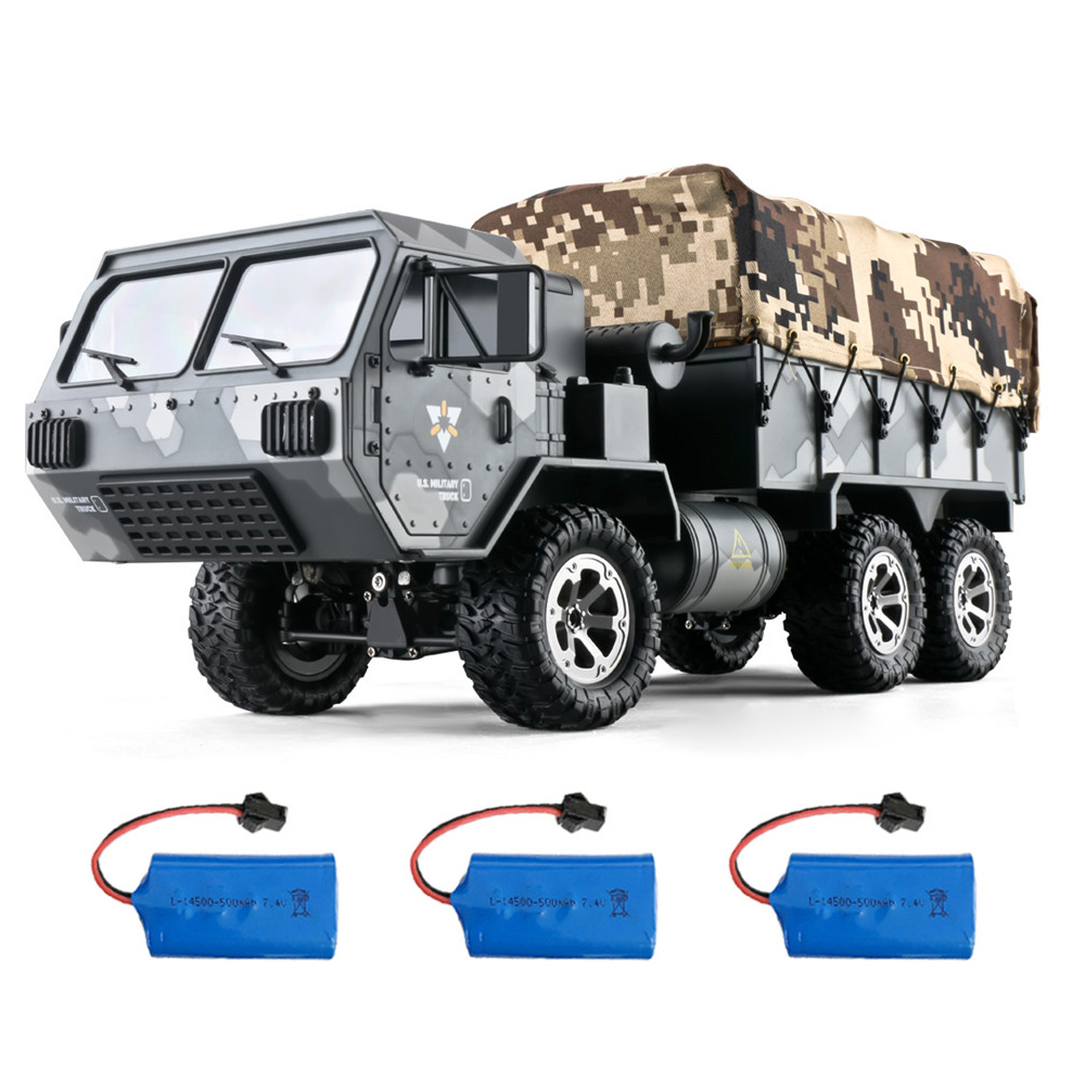 

Eachine EAT01 1/16 2.4G 6WD RC Car Proportional Control US Army Military Off Road Rock Crawler Truck RTR Vehicle Model W