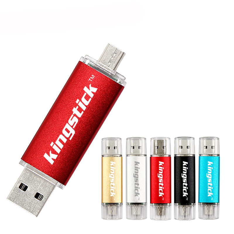 

Kingstick 32G 64G USB2.0 Micro USB Flash Drive Disk Portable Ручка Drive Поддержка OTG для мобильного телефона