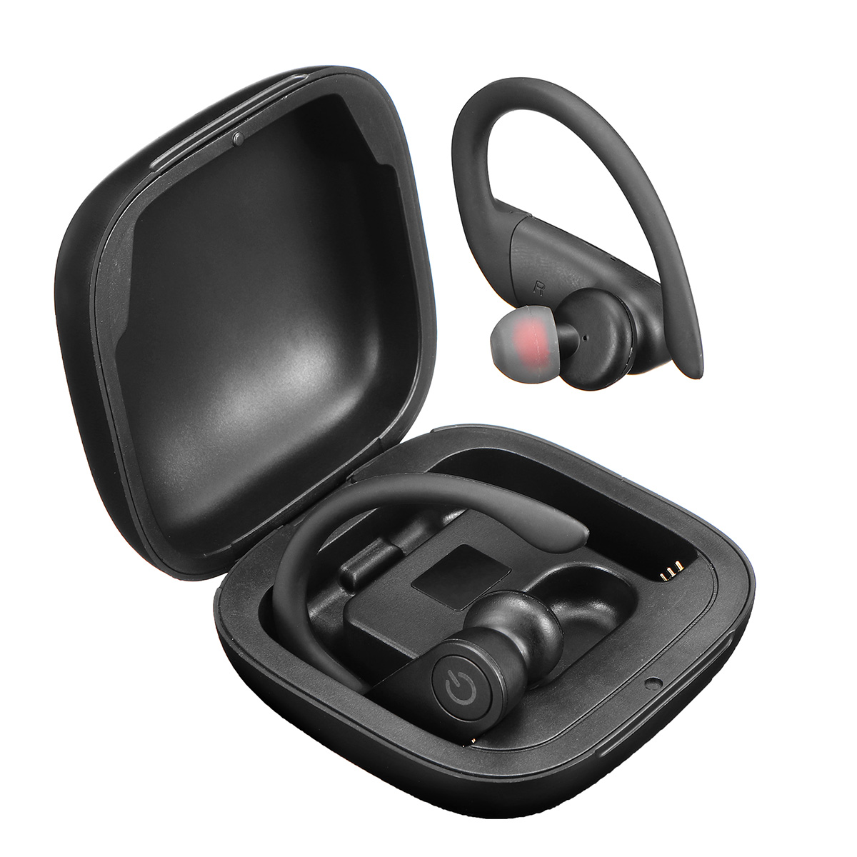 

B5 TWS True Wireless Stereo Earbuds bluetooth 5.0 Ear Hook Earphone LED Display Headphones with Charging Case