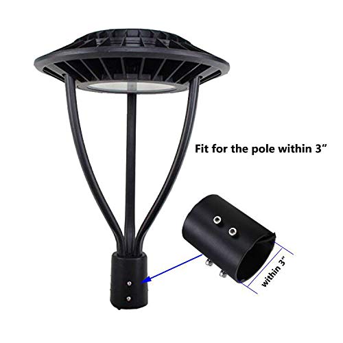 

LED Post Top Pole Lights 100W Work Circular Area Light Fixture 14000LM IP65 Waterproof 400W Replacement 5000K Daylight AC100-277V