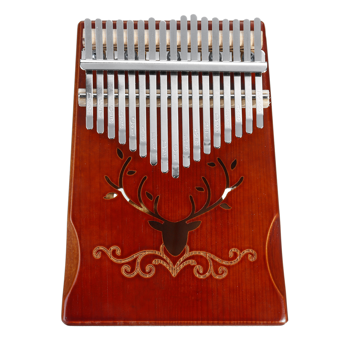 

17 Keys Pinetree Wood Kalimba Thumb Piano Finger Percussion with Tuning Hammer