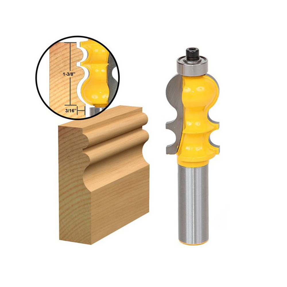 Drillpro 1/2 Inch Shank Molding Router Bit Trimming Wood Milling Cutter For Woodworking 15