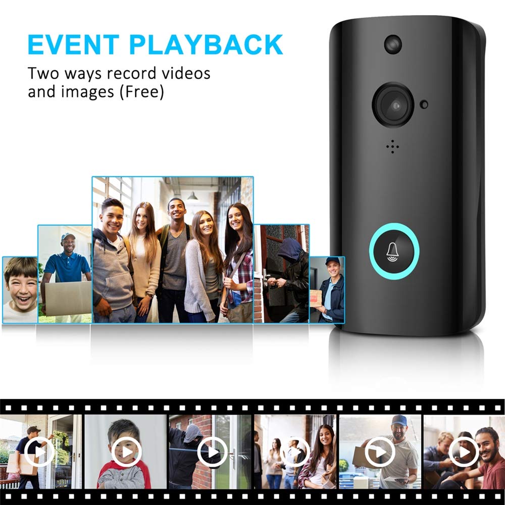 Wireless HD 1080P Smart WIFI Security Video Doorbell Phone Camera Night Vision 31