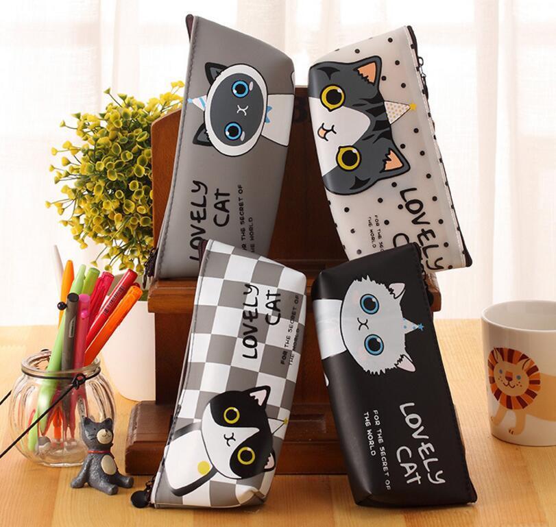 

Cute Cartoon Cat Pencil Case Box Pens Storage Bag Pouch Stationary Makeup Bag