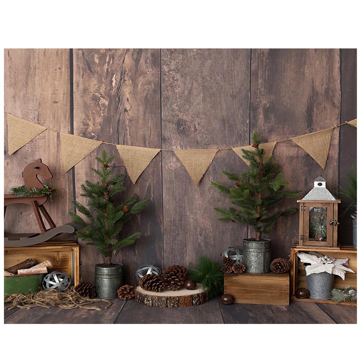 

5x3FT 7x5FT 8x6FT Wood Planks Wall Christmas Photography Backdrop Background Studio Prop