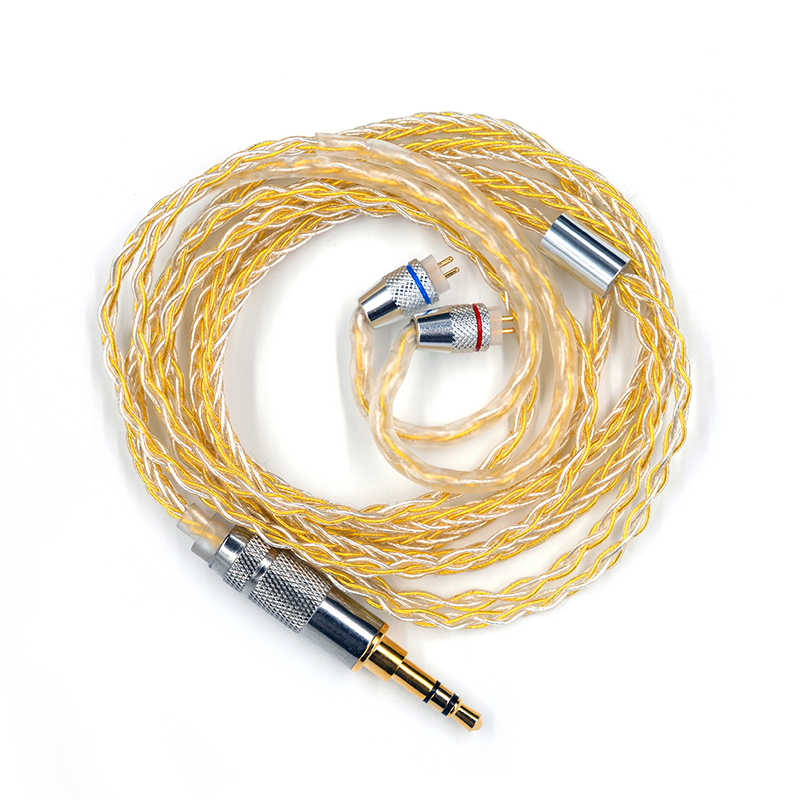 

KZ Earphone Gold Silver Mixed Plated Upgrade Cable Headphones Wire for ZSN ZS10 Pro AS10 AS06 ZST ES4 ZSN Pro BA10