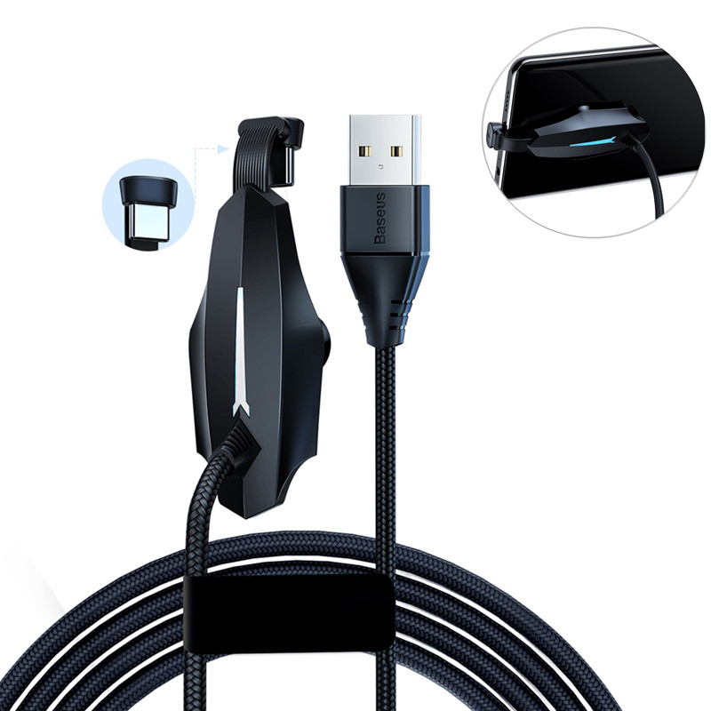 

Baseus 3A Type-C Fast Charging Sucker Data Cable For HUAWEI P30 Mate20 Pro Oneplus 7 XIAOMI MI9 S10 S10+