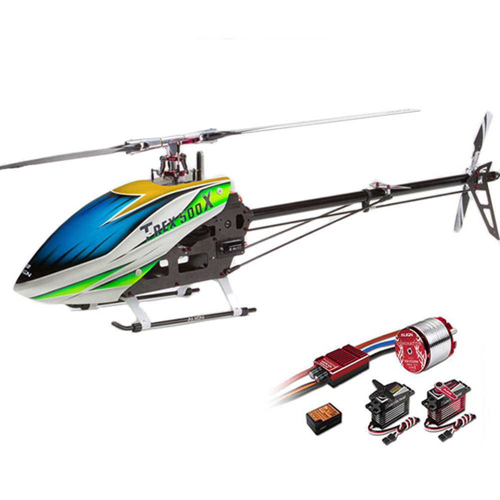 

ALIGN T-REX 500X Dominator 6CH 3D Flying RC Helicopter Super Combo With Brushless 1600KV Motor ESC Digital Servos
