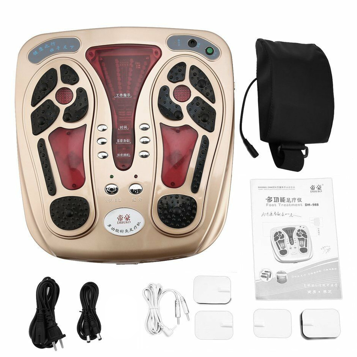 

220V Electromagnetic Wave Pulse Infrared Foot Massager Indoor Office Fitness Fatigue Relief Electric Foot Massager