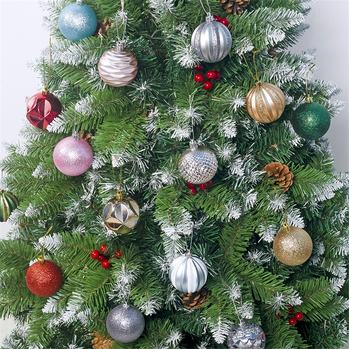 

12Pcs 50mm Christmas Tree Ball Baubles Decoration Xmas Hanging Party Ornaments