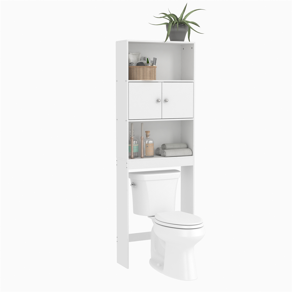

56X19X165 Шкаф для ванной Туалет Ванная комната Space Saver Шкаф для хранения Белый