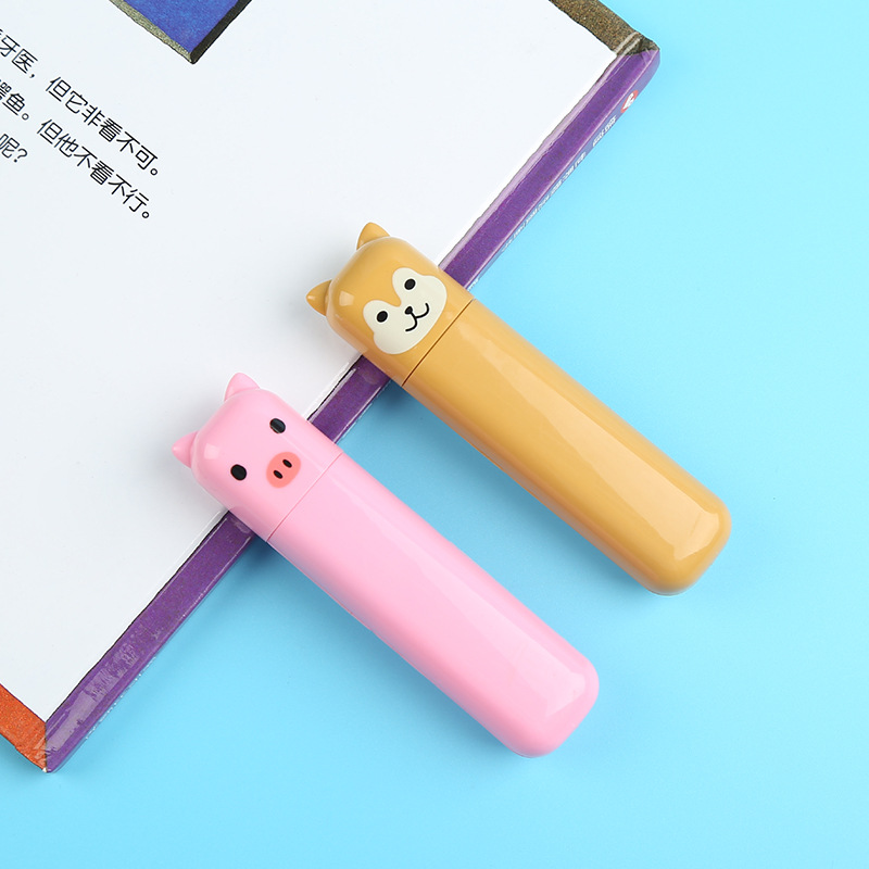 

2 in 1 Animal Electric Eraser Fan Automatic Pencil Correction Eraser Office School Supplies Stationery Gifts Battery Operated with Eraser Refills