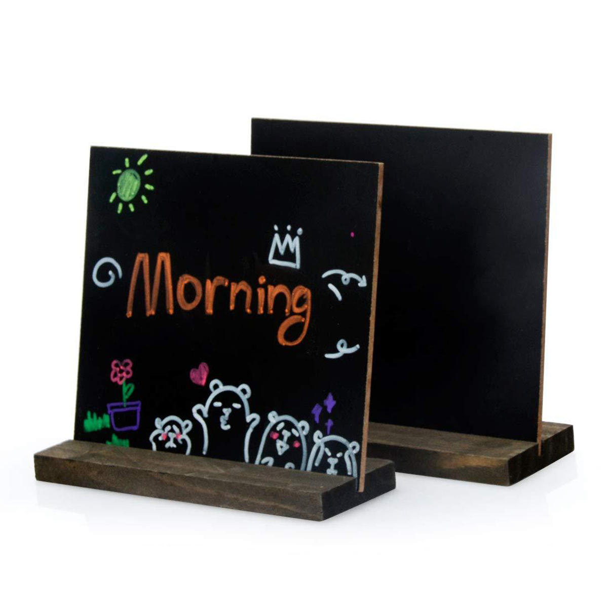 

Wooden Small Blackboard Message Board Upright Home Restaurant Menu Card Desktop Cafe Multifunctional Decoration Retro