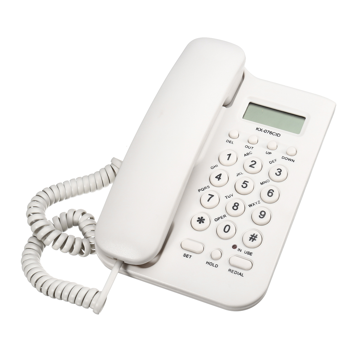 

Настенный настенный проводной телефонный звонок ID стационарный телефон Часы для дома для офиса