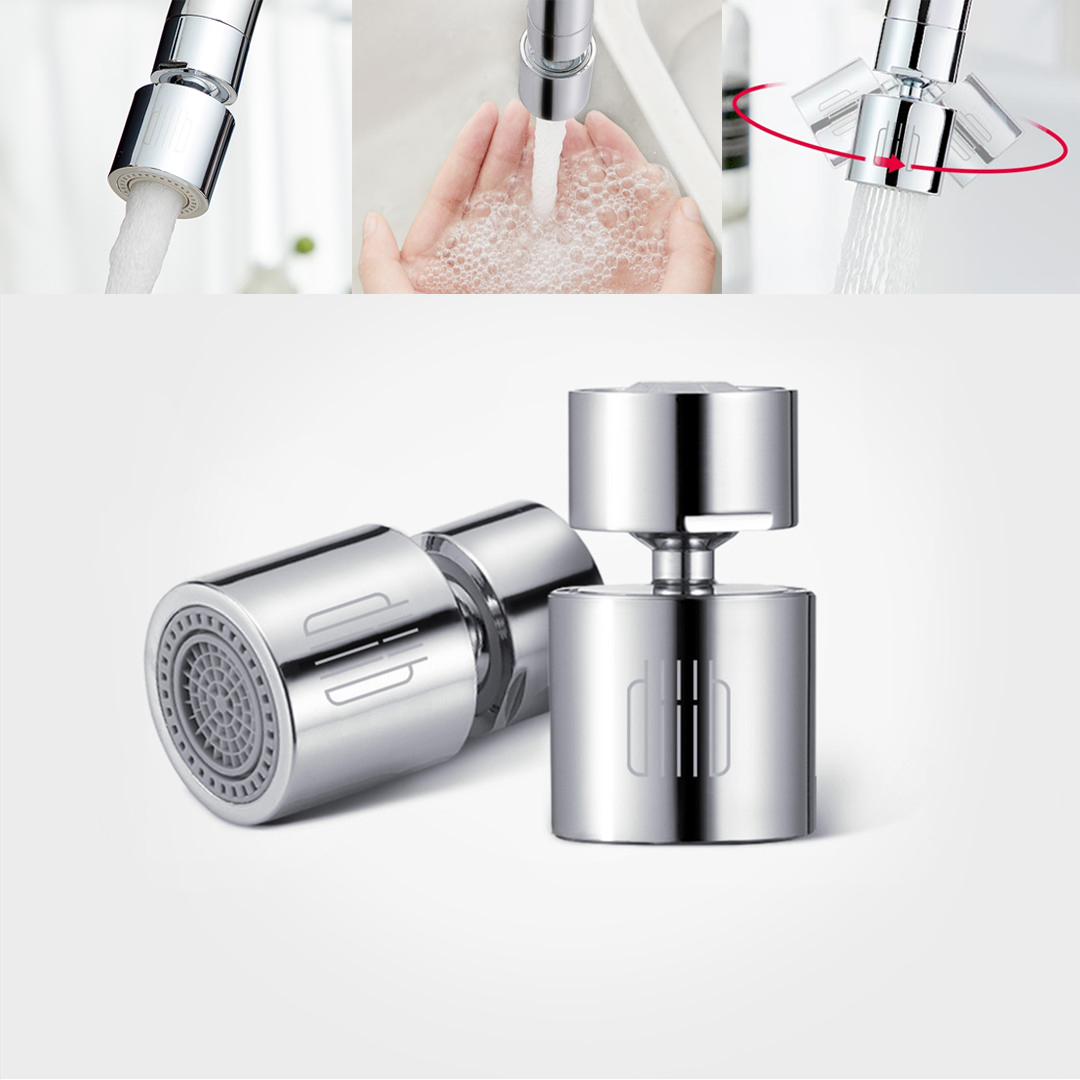 

Diiib Kitchen Faucet Aerator Water Tap Nozzle Bubbler Water Saving Filter 360-Degree Double Function 2-Flow Splash-proof Tap Connector With 5 Adapter from Xiaomi Youpin