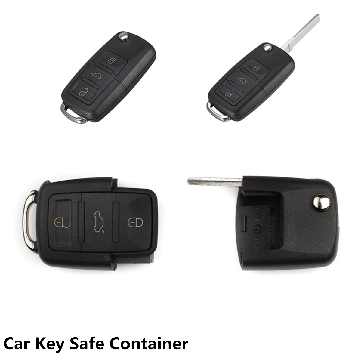 Auto Car Key Safe Secret Hidden Compartment Stash Keyring Pill Cover Box W8U3.