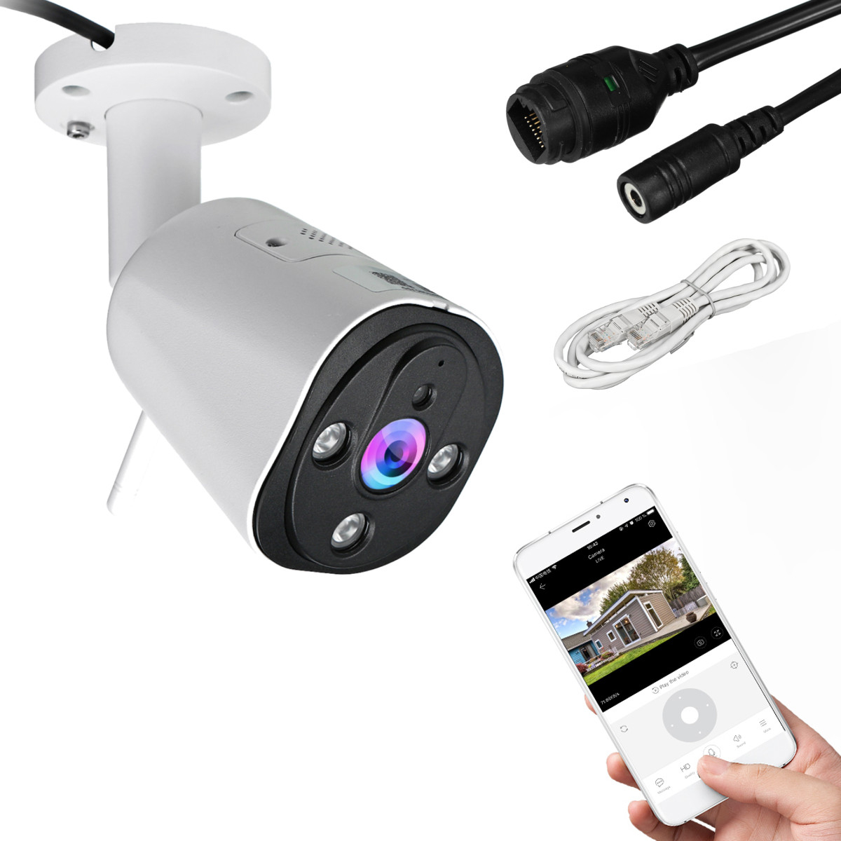 

1080P видеонаблюдения беспроводной WIFI IP камера На открытом воздухе домашней безопасности IR ночного видения