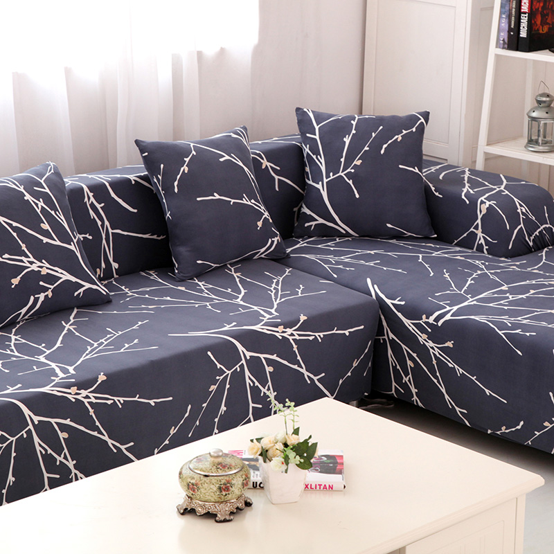 Textile Spandex Strench Sofa Chair Covers Printed Elastic Couch Cover Furniture Protector 4 Sizes 6