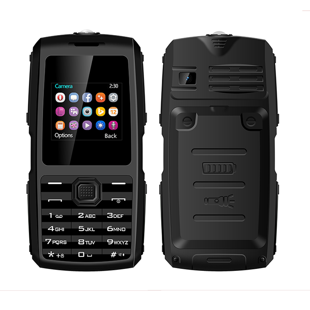 

ODSCN BOSS62 1.8 inch 1000mAh FM Radio bluetooth Whatsapp Flashlight Dual SIM Card Feature Phone
