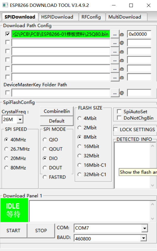 ESP8266 ESP-01 ESP-01S Firmware Burning WIFI Module Downloader ESP LINK v1.0