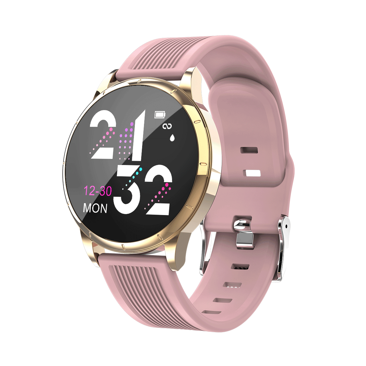 

Bakeey MK07 2.5D HD Color Screen Wristband Heart Rate and Blood Pressure Monitor Visible Message Show Smart Watch
