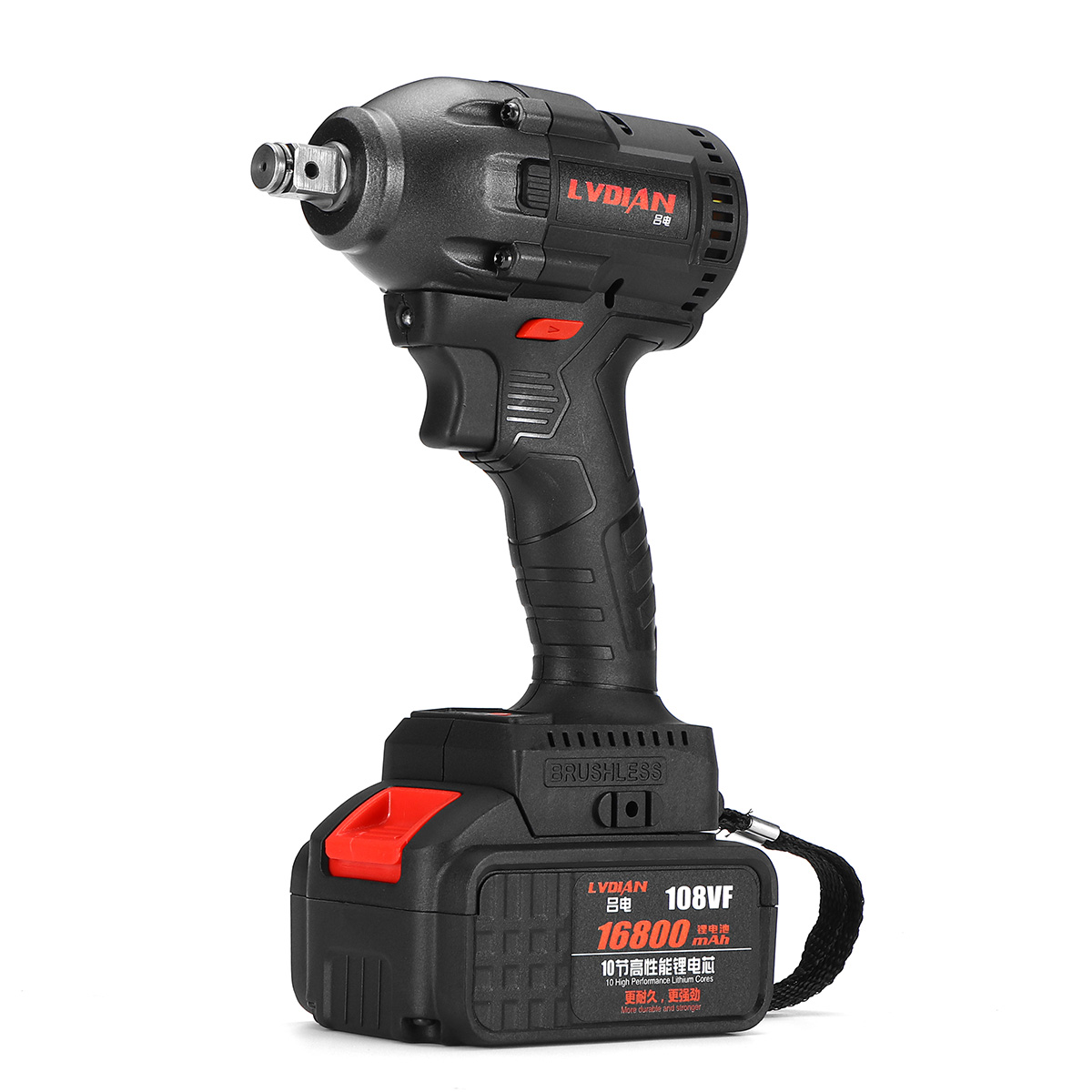 

108VF 330N.m 16800mah Brushless Wrench Li-ion Battery Electric Wrench Cordless Impact Wrench Kit