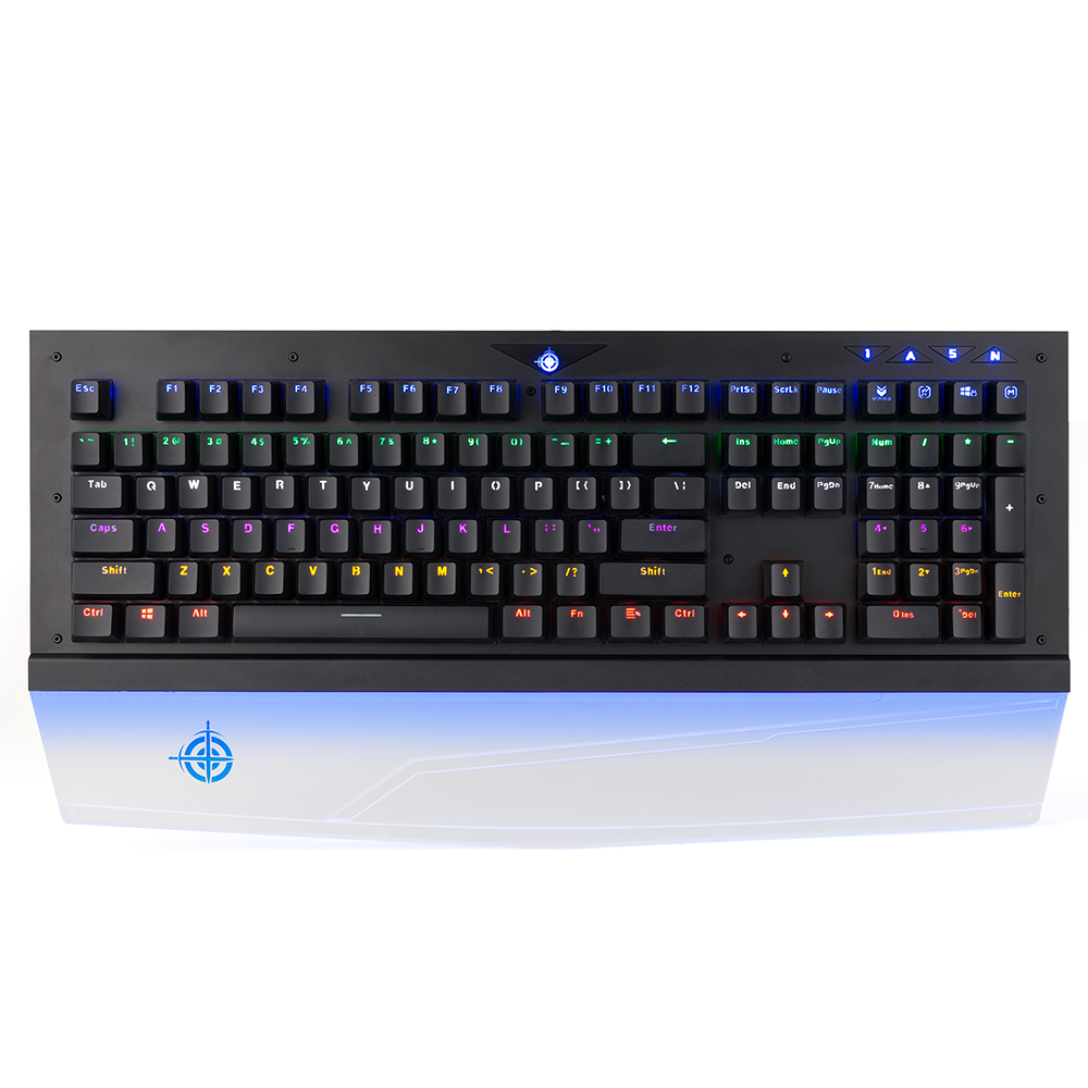 

MAGIC REFINER MK8 108 Keys Blue Switch USB2.0 Wired RGB Backlight Mechanical Waterproof Gaming Keyboard with Transparent