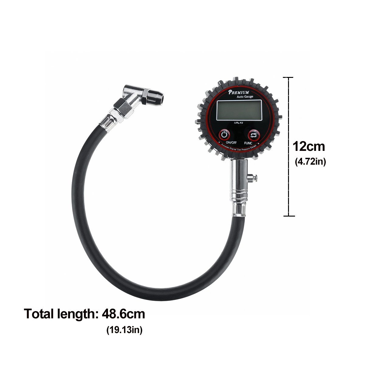 Digital LCD Tyre Tire Air Pump Pressure Gauge Tester 0-200 PSI Motorcycle Truck