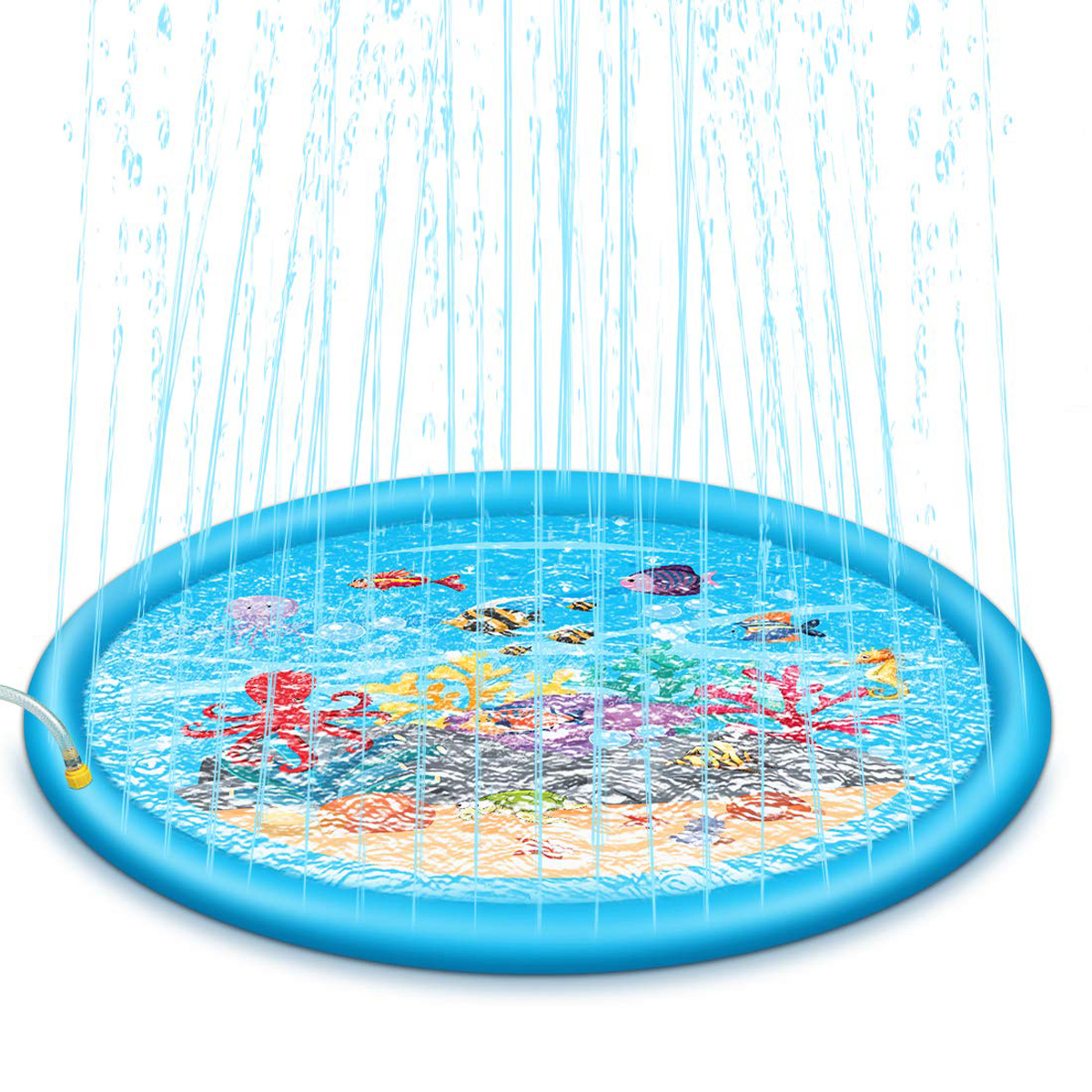 

68 "Sprinkle Splash Play Mat Надувной Плавательный Бассейн Water Fun Toys Pad Летняя вечеринка на заднем дворе