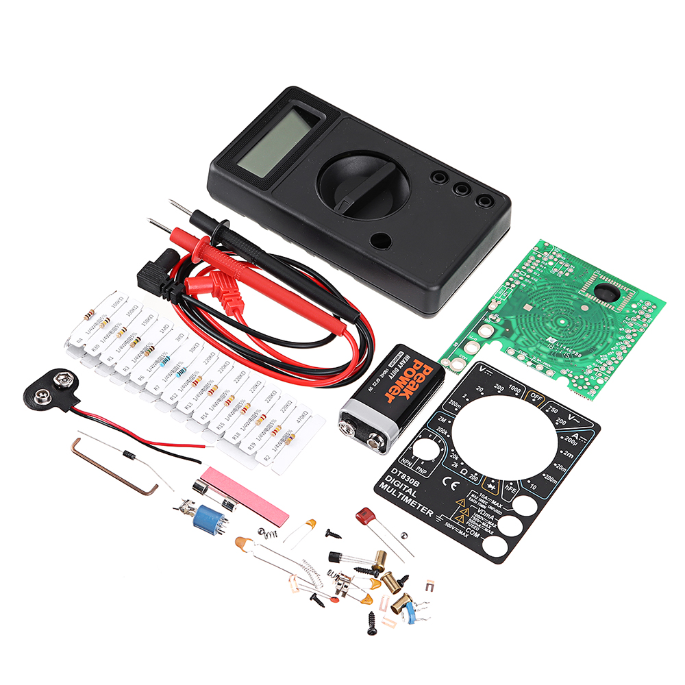 

3pcs DIY DT830B Digital Multimeter Kit Electronic Learning Kit