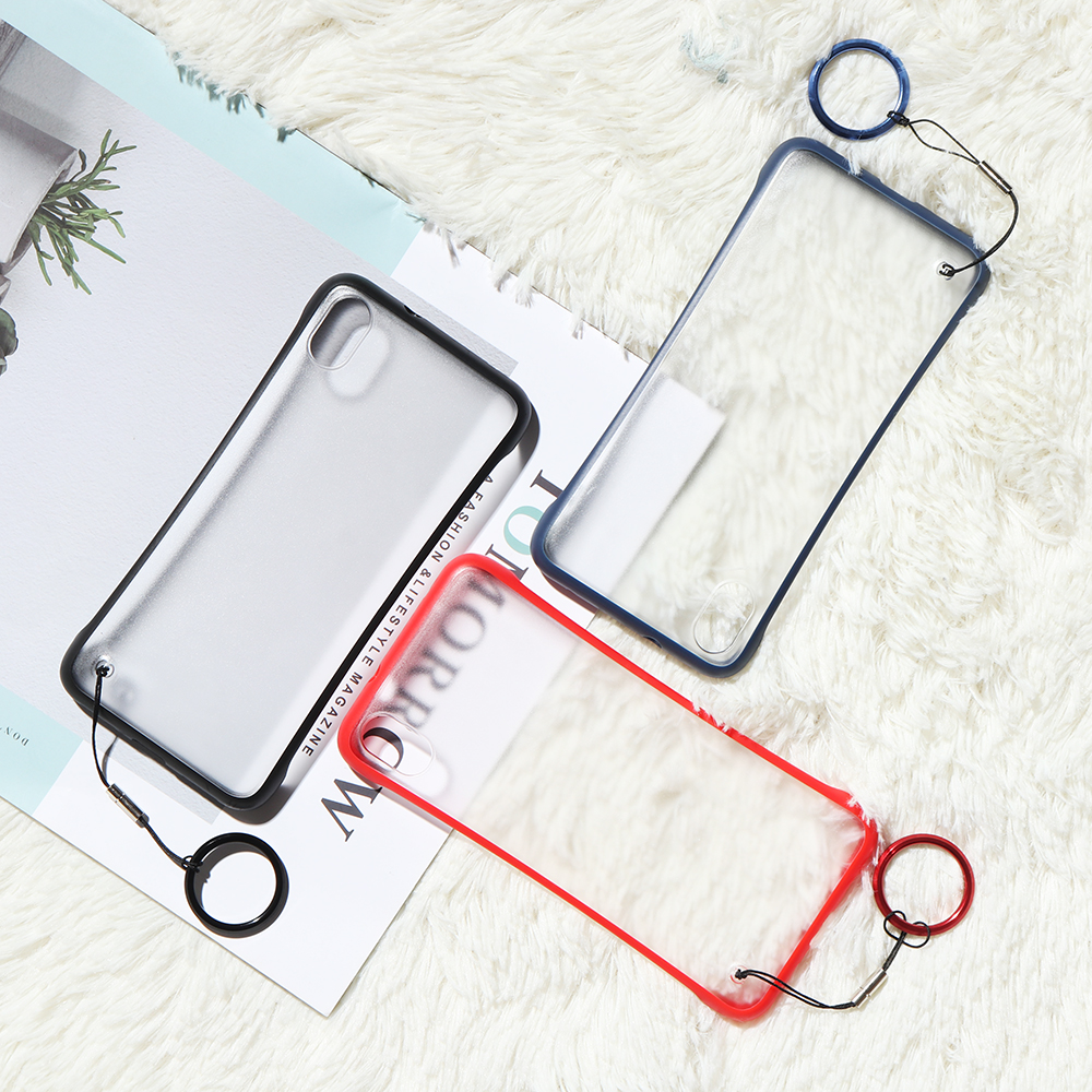 

Bakeey Transparent Ultra Thin Anti Fall Matte Hard PC&Soft Edge With Finger Ring Protective Case For Xiaomi Redmi 7A