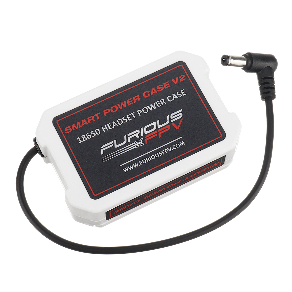 

Eachine&FuriousFpv Smart Power Case 18650 Battery Box DC 5.5*2.5mm Plug with LED Display for EV200D Fatshark Goggles