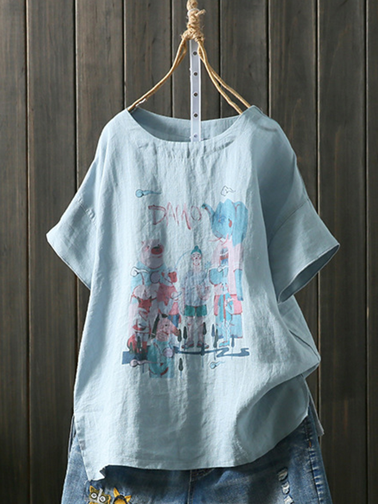 

Casual Printed Elephant T-shirts